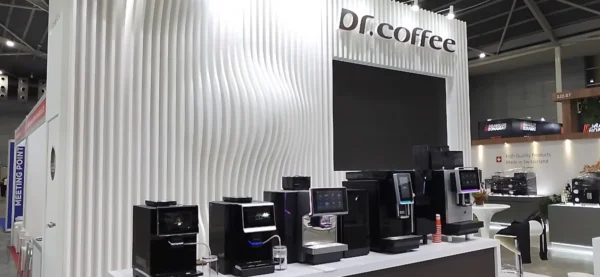 Dr. Coffee stand at a Coffee Machine fair.